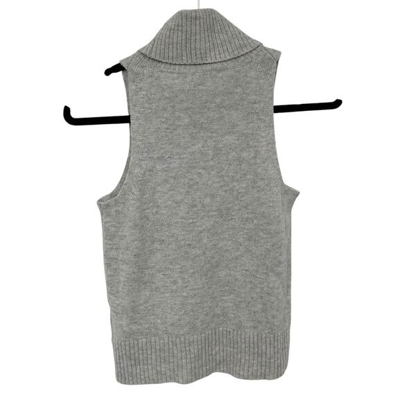 Madewell Heather Cloud Hallowell Turtleneck Wool Blend Sweater Tank Womens XS - Picture 6 of 6